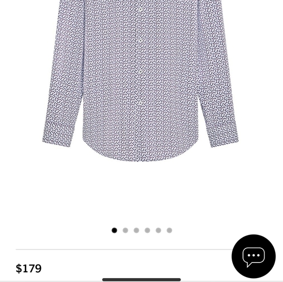 Bugatchi Pale Pink 100% Cotton Brocade pattern Top Stitched Button Down Sz. L - Picture 11 of 12